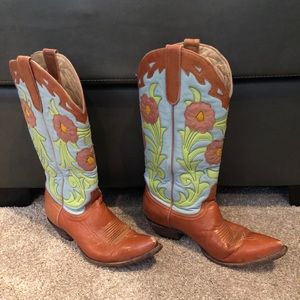 Old Gringo Floral Leather Boots